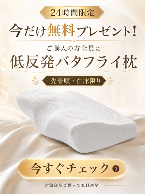 低反発バタフライ枕
